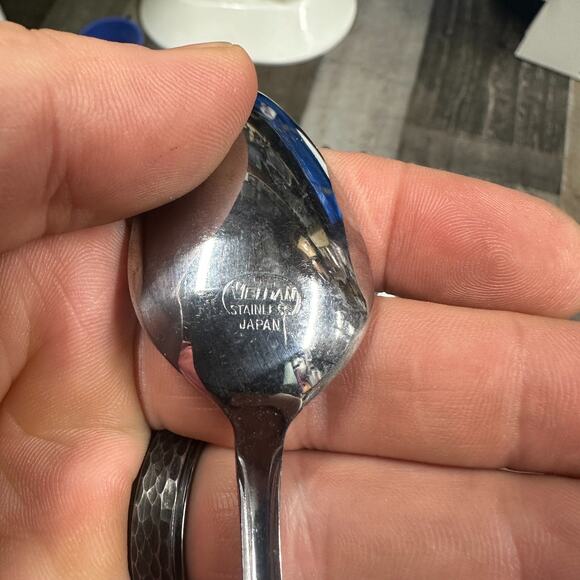 Eldan Japan Stainless Silverware - ELD20 - Teaspoon Lot of 7 - Picture 3 of 7